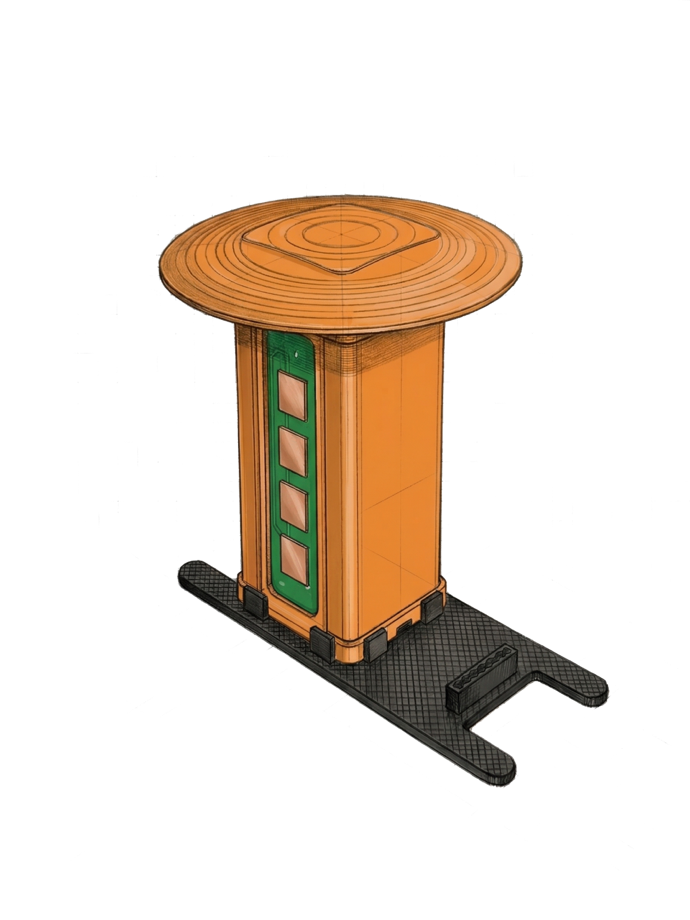 Estrich Digital Sensor – Querschnitt