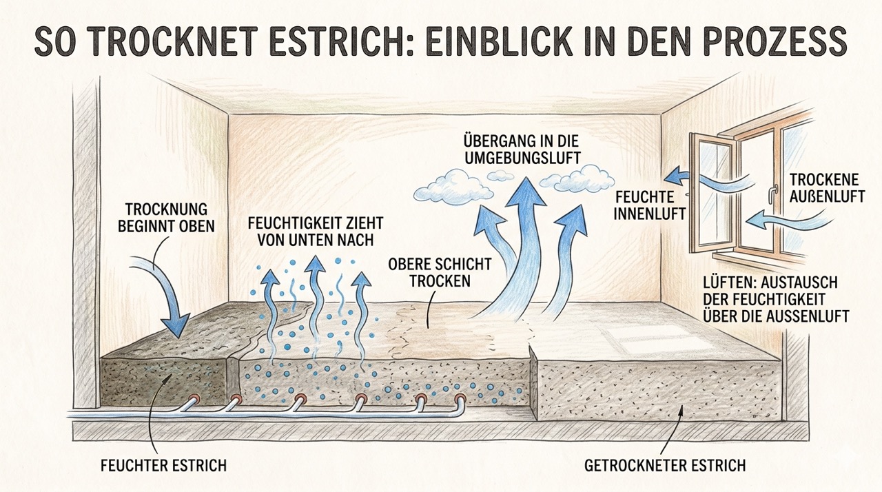 Was beeinflusst die Trocknung von Estrich – und wie läuft sie ab?